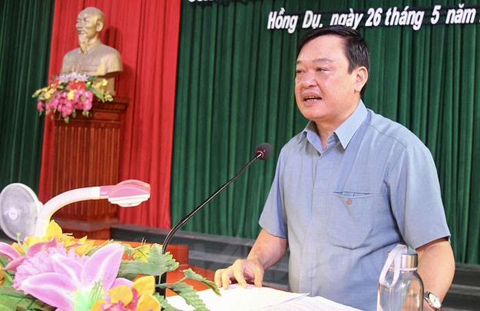 Người dân xã Hồng Dụ đề nghị xem xét vị trí quy hoạch bãi rác tập trung của huyện